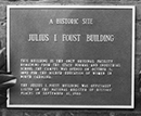 Foust Building Plaque